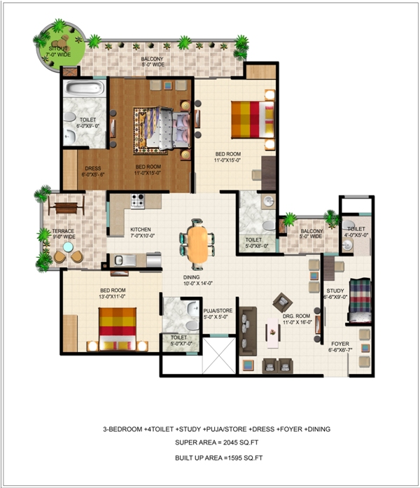 Ajnara Grand Heritage Floor Plan Sector 74 Noida